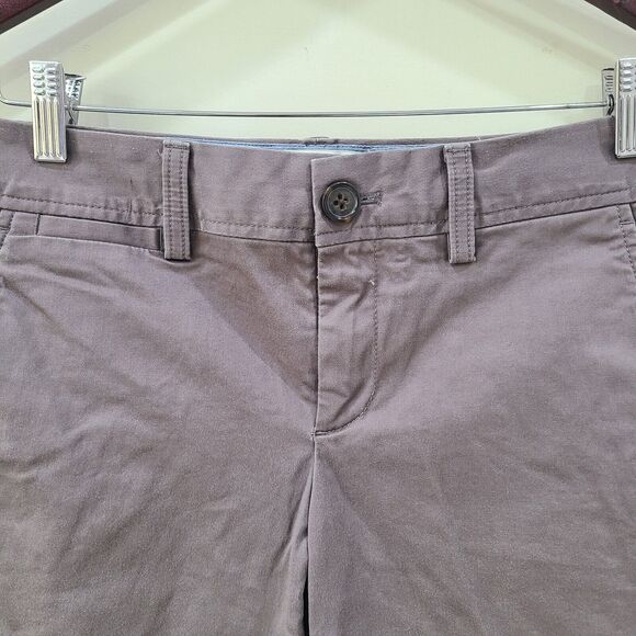 Banana Republic Womens Bermuda Short Size 4 Gray Chino Summer Neutral Stretch - Picture 2 of 9